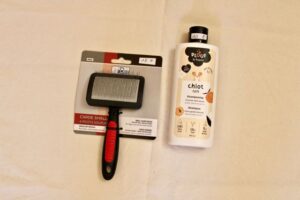 Brosse et shampoing