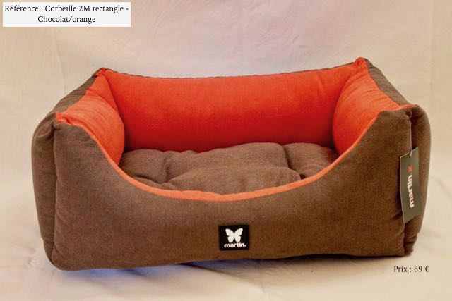 Corbeille référence 2M - taille 60 cm - coloris chocolat/orange Prix 69 €